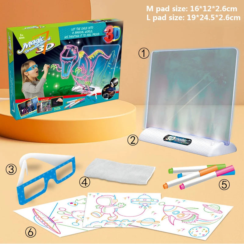 Set di tavolo da disegno magico 3D