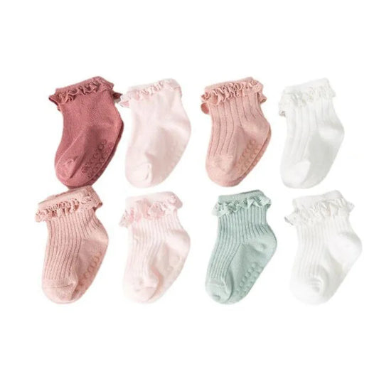 4Pair/Lot Nuevos calcetines para bebés