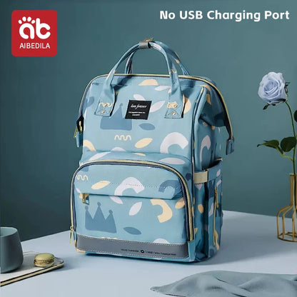 AIBEDILA Large Capacity Diaper Bag Backpack