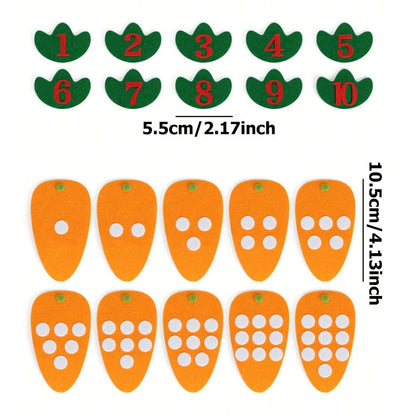 Set di apprendimento di numeri educativi colorati