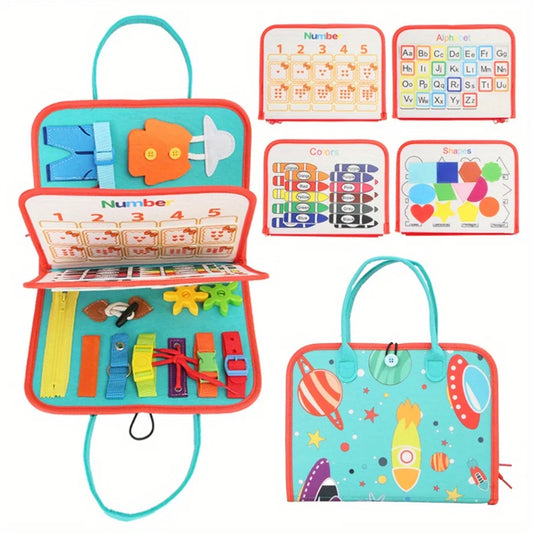 Montessori Busy Book Backpack Set