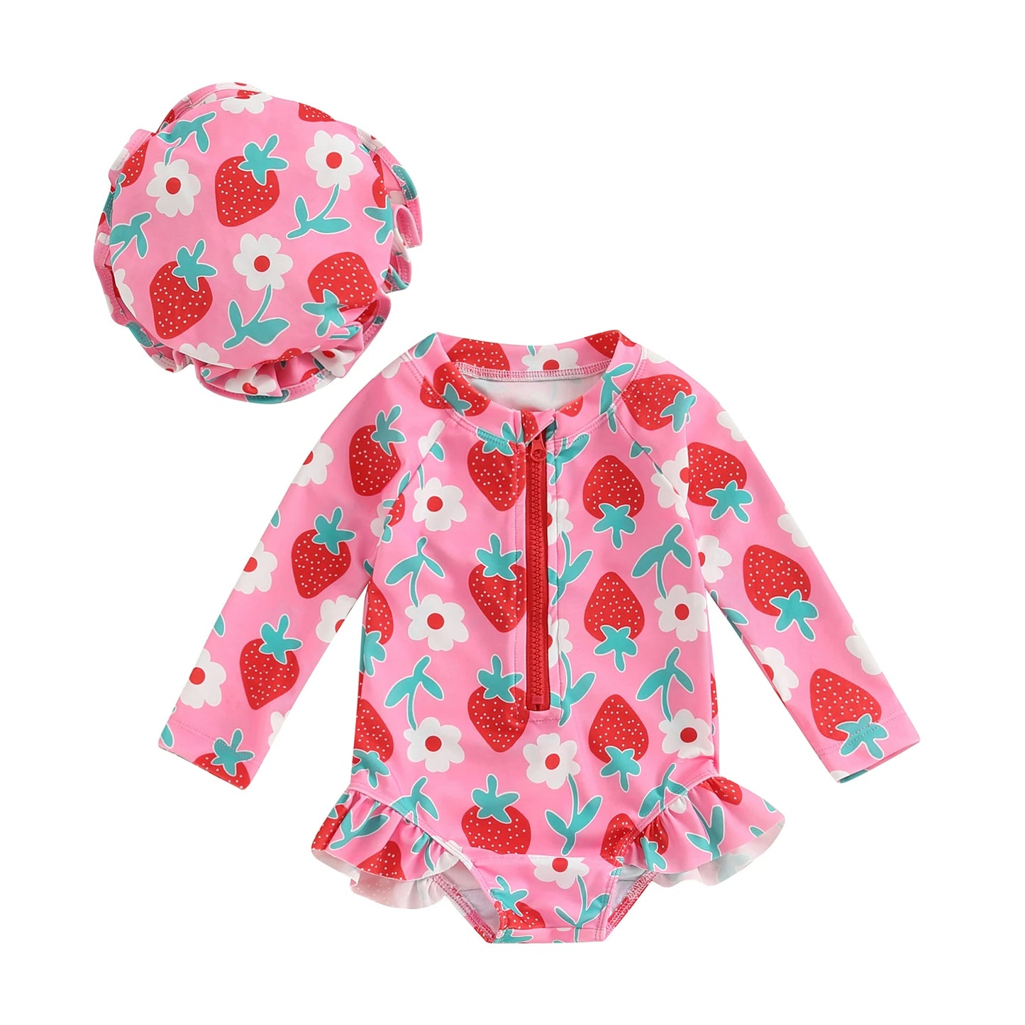 Set di costumi da bagno con delizia di fragola