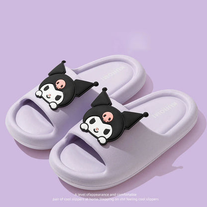 Kuromi & Friends Slippers familiares con forma de nube