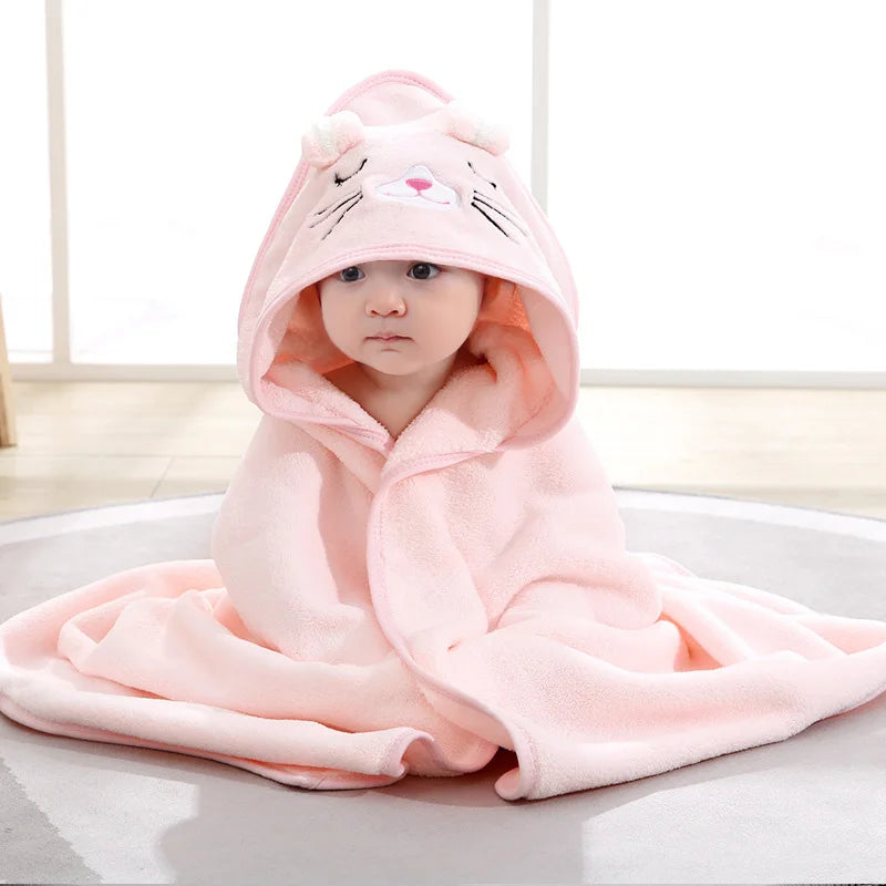Asciugamano da bagno per bambini con cappuccio animale 