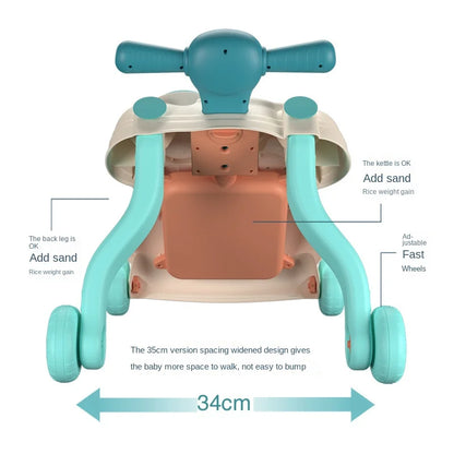LazyChild 3-in-1 Baby Walker Trolley