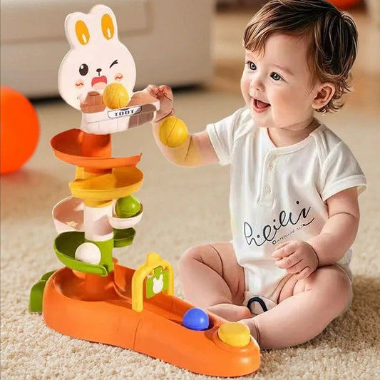 Juguete espiral de la bola de conejo