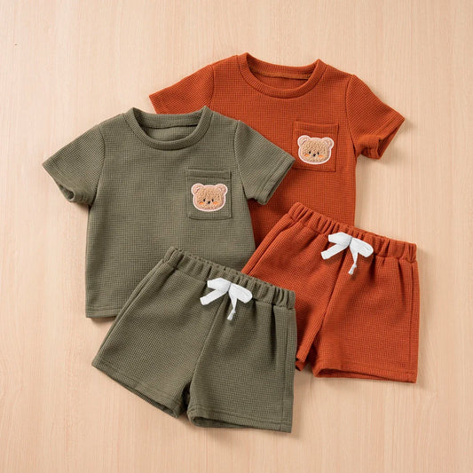 Set de bebé de bafle de parche de oso 