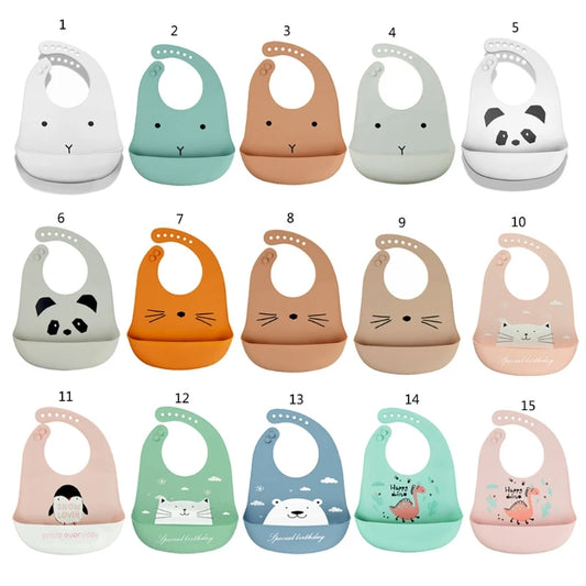 Serie di espressioni bavaglini in silicone