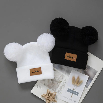 Cappello da baby beanie pom-pom 