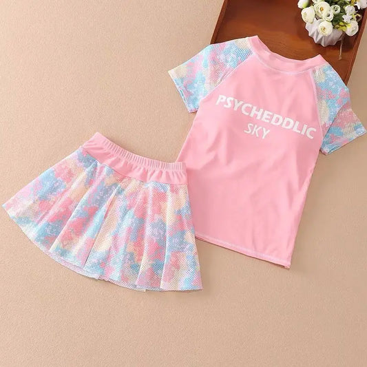 Set de trajes de baño psicodélico del cielo