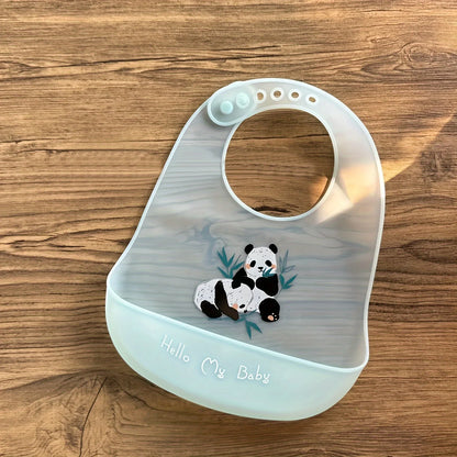 Bibs de bébé en silicone ludique