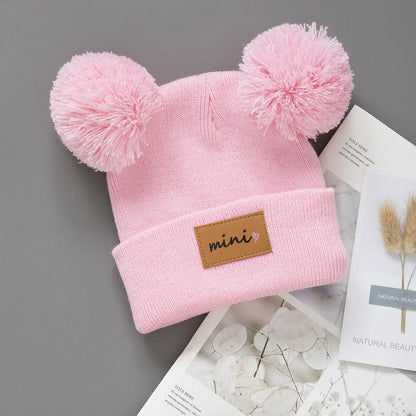 Cappello da baby beanie pom-pom 
