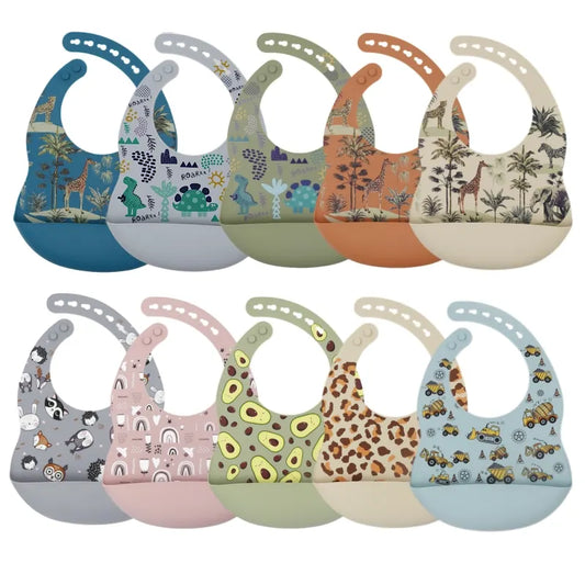 Set di bavaglini in silicone eleganti