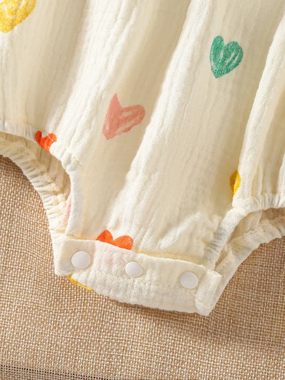 Canta per bambina stampata a cuore