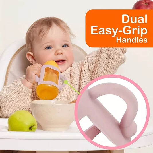 Manici di bottiglie per bambini in silicone e facile