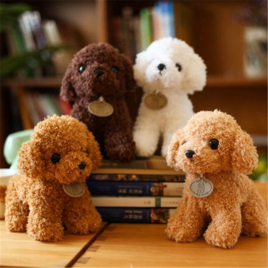 Giocattolo di peluche di barboncino realistico 