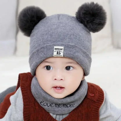 Set di baby winter hat e collo più calmo 