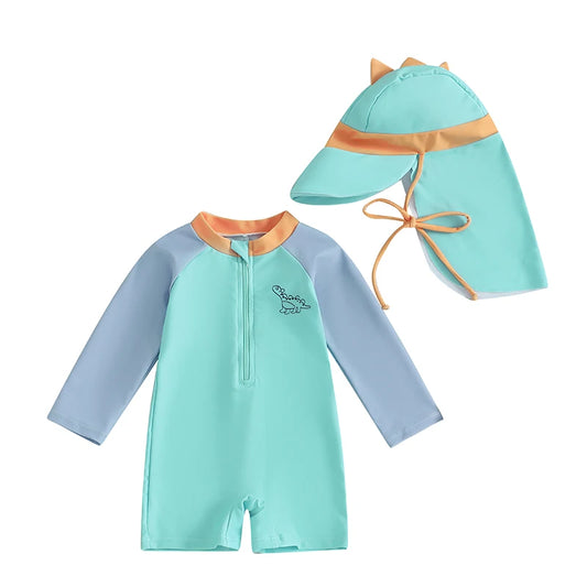 Costume da bagno per bambini con cappello