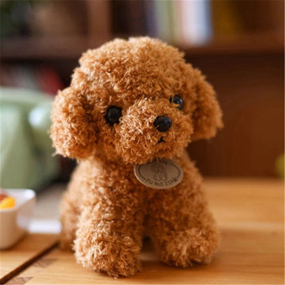 Juguete de peluche realista de caniche 