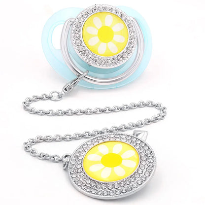 Chupetes para bebés de diamantes de imitación de lujo