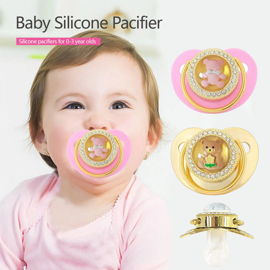 Conjunto de chupete de silicona para bebés