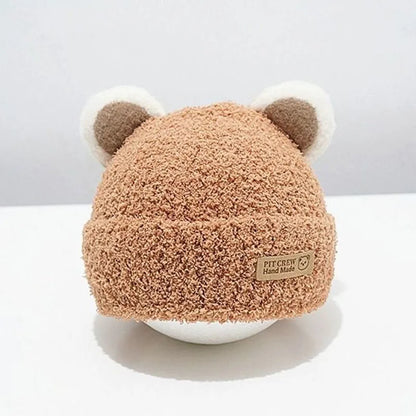 Cappelli a maglia da orecchie di orso