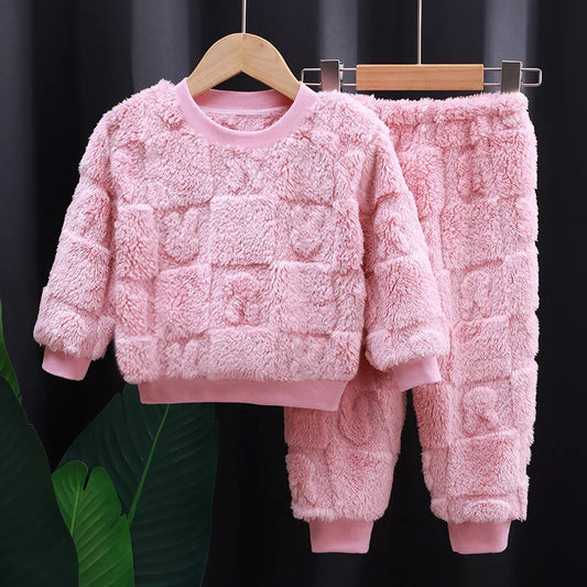 Set di pigiama per il comfort di peluche