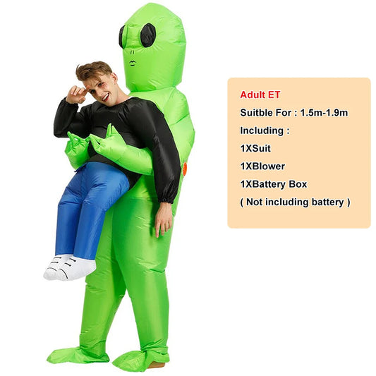 Disfraz de alienígena inflable