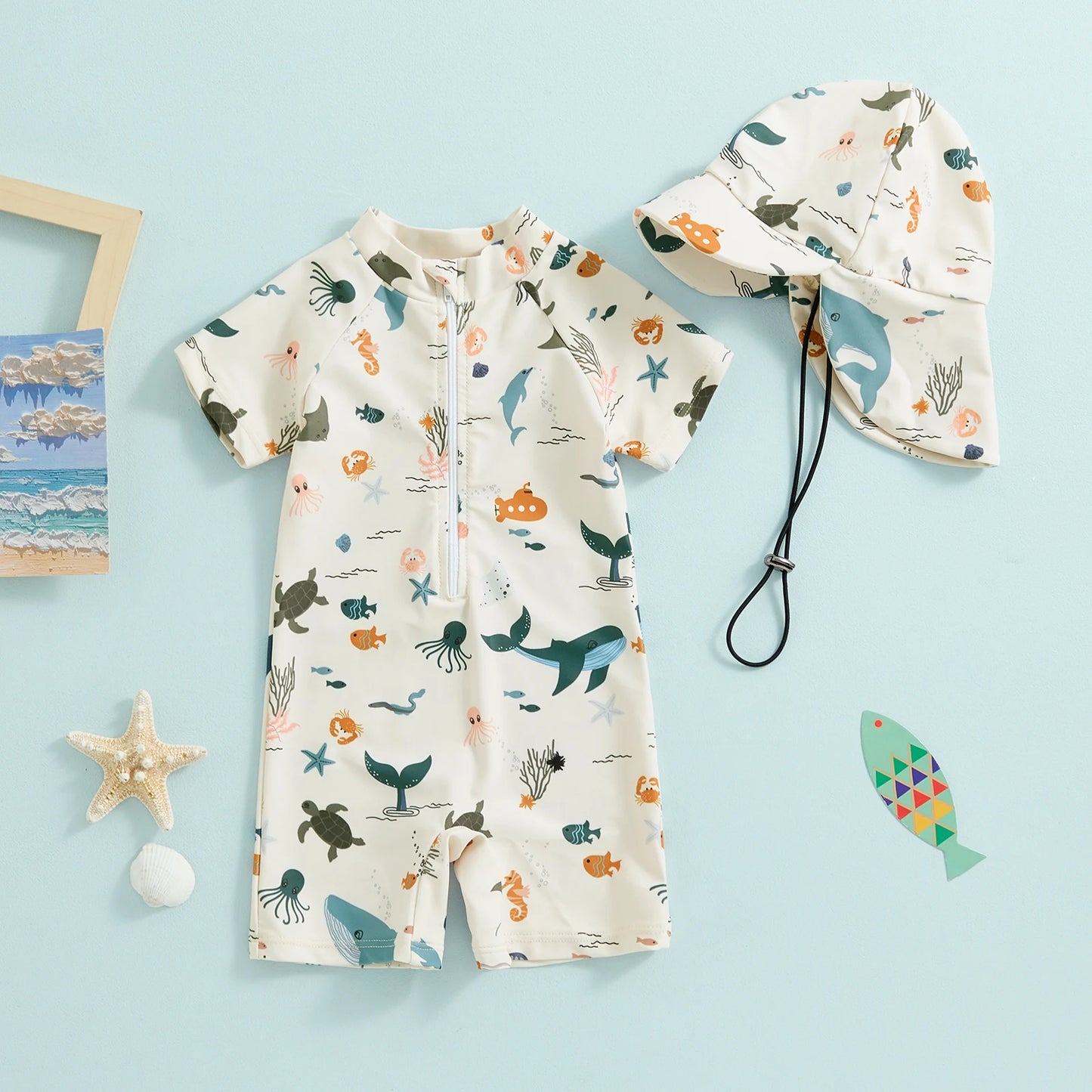 Protezione solare del costume da bagno per bambini