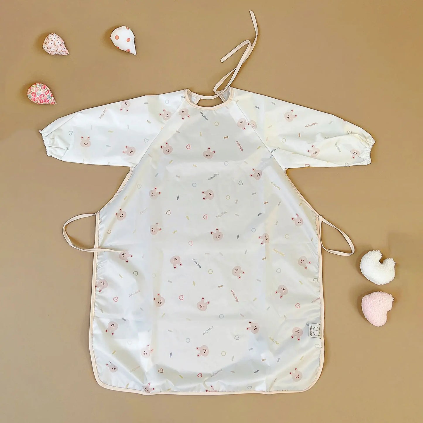 Bib con le maniche da nutrire per bambini a copertura piena 