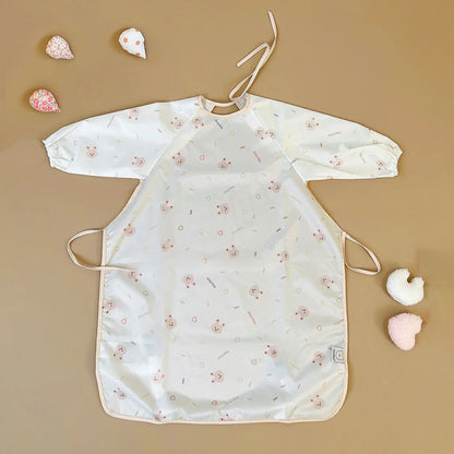 Bib con le maniche da nutrire per bambini a copertura piena 