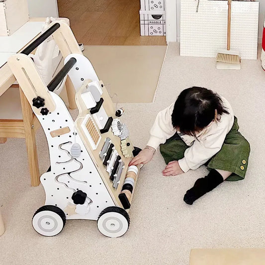 Wooden Multi-Functional Baby Walker
