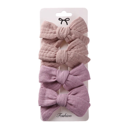 Set di clip per bambini floreali a 4 pezzi 