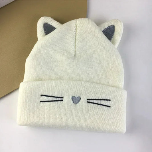 Cappello inverno per bambini orecchie da gattino
