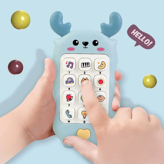 Teléfono de juguete para bebés de iluminación musical