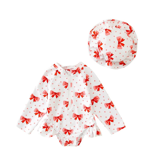 Set di costumi da bagno a rano d'assugo rosa