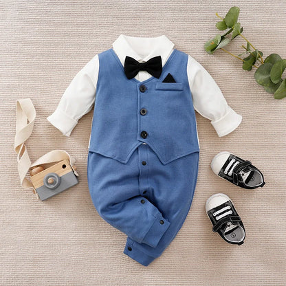 Romper de bebé caballero formal 