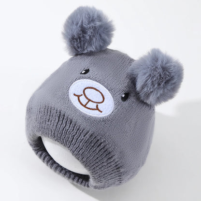 Cappello per bambini delle orecchie da orso sorridente