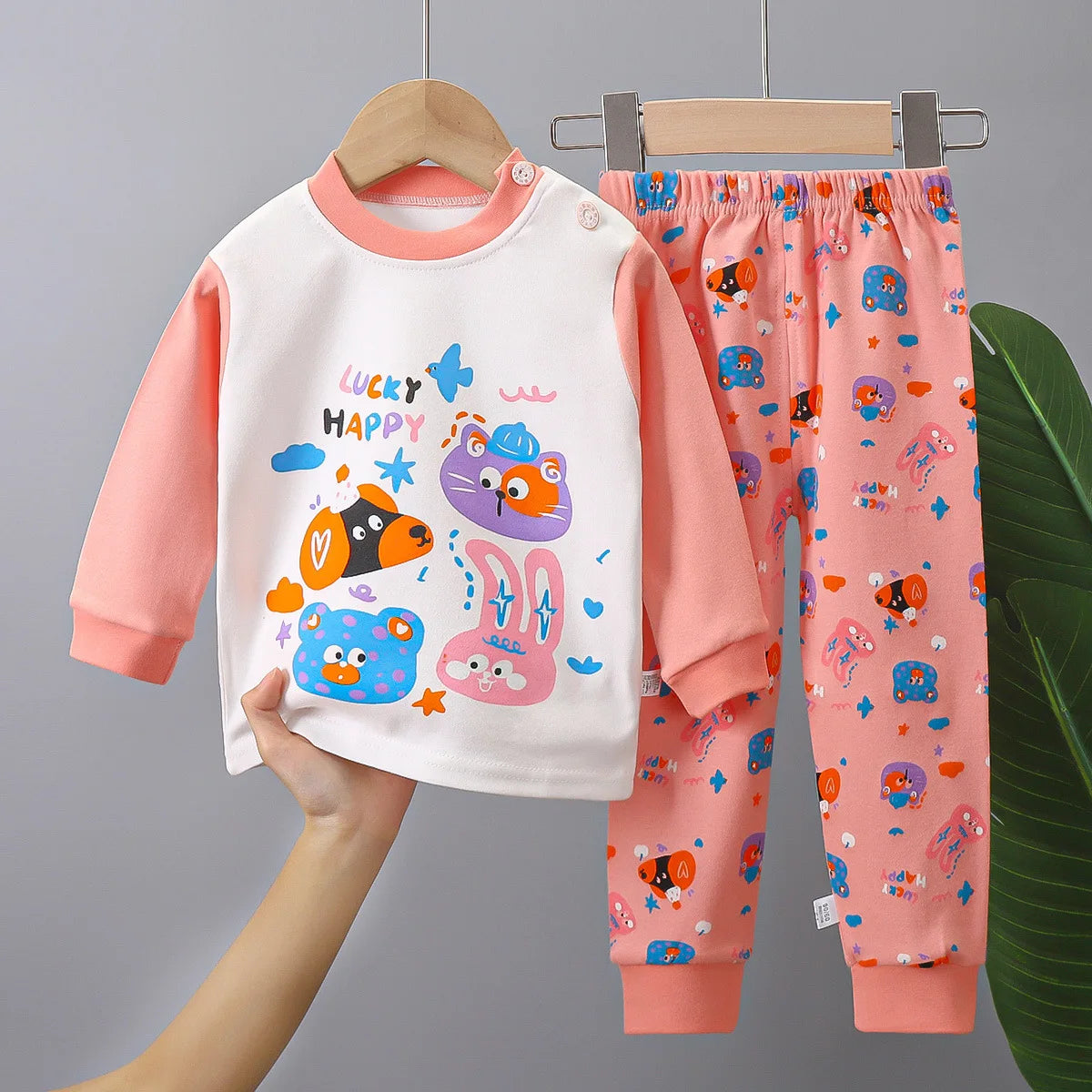 Set de pijama festivo de Santa & Tree