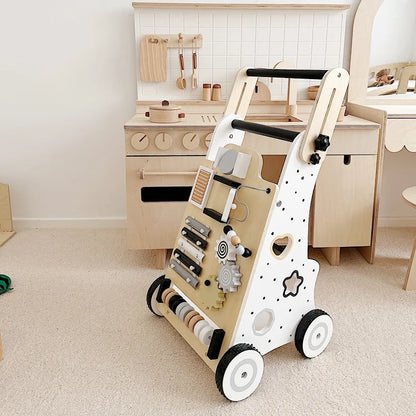 Wooden Multi-Functional Baby Walker
