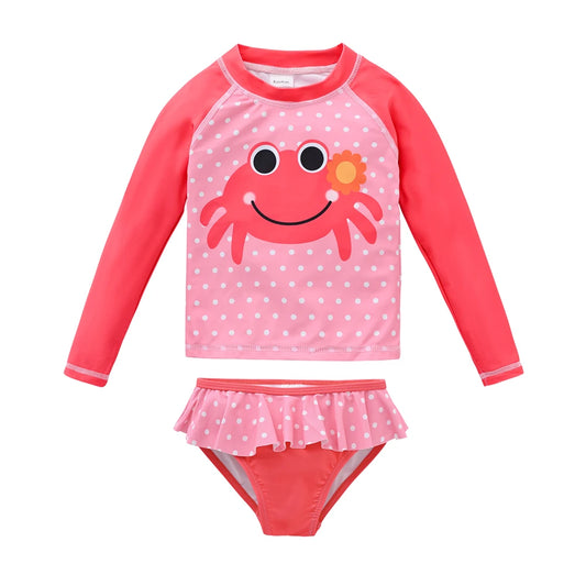 Set de traje de baño de sonrisa de cangrejo 