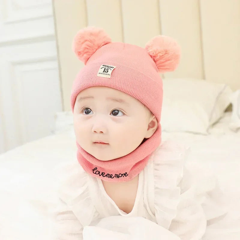 Set di baby winter hat e collo più calmo 