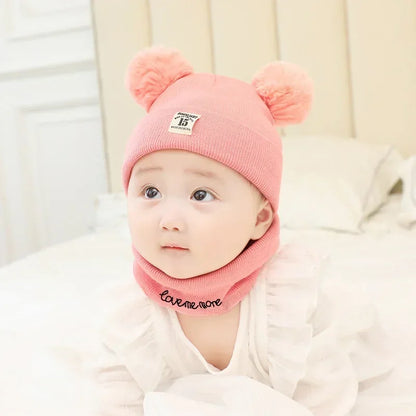 Set di baby winter hat e collo più calmo 