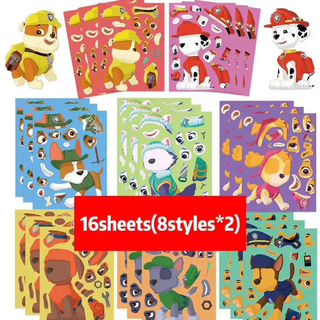 Set de pegatinas de bricolaje de la aventura de la pata