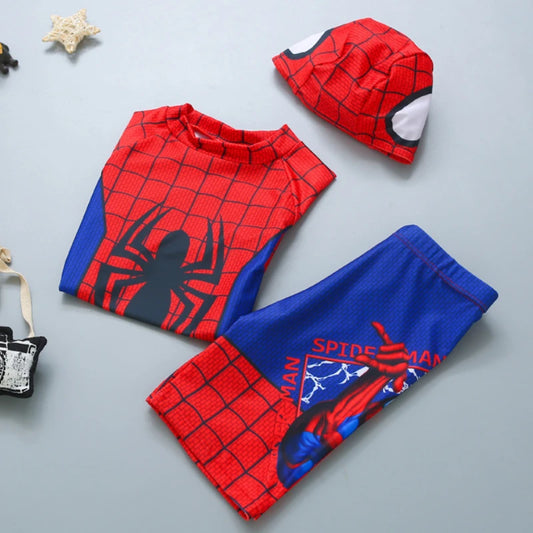 Conjunto de natación web de superhéroes