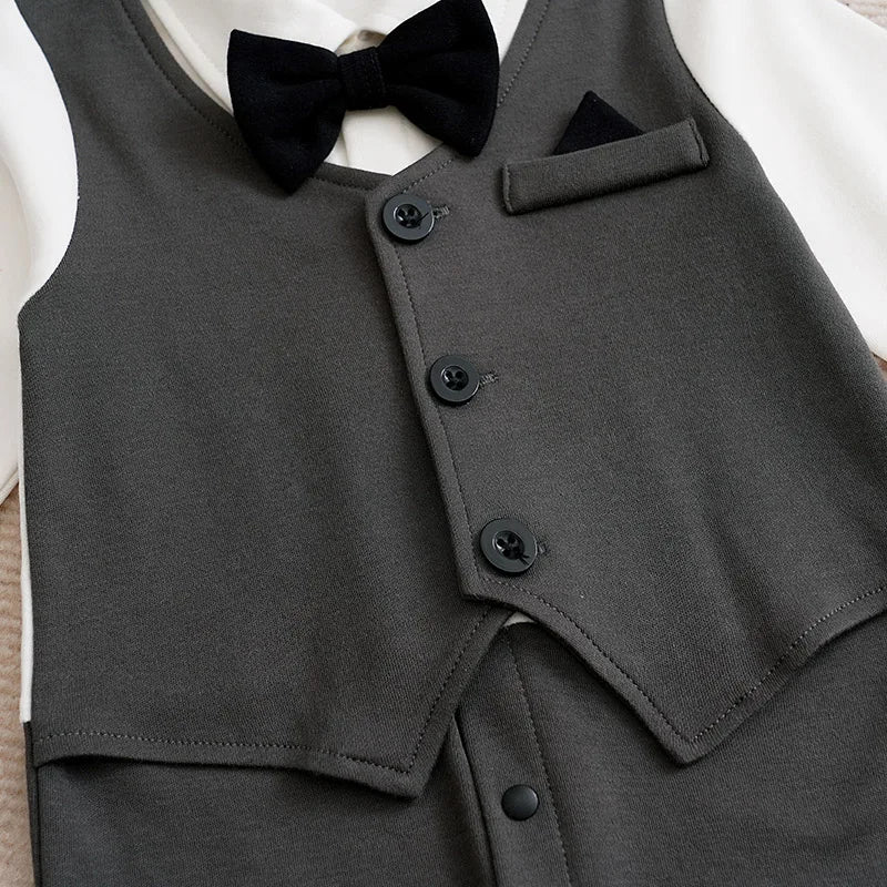 Romper de bebé caballero formal 