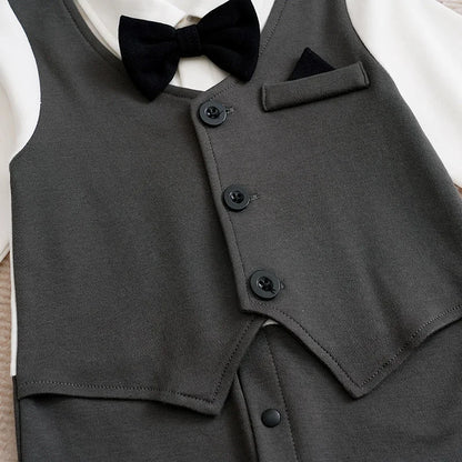 Romper de bebé caballero formal 