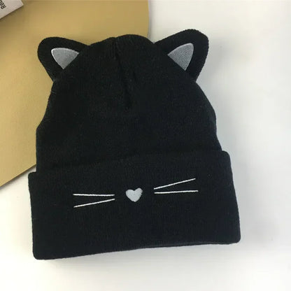 Cappello inverno per bambini orecchie da gattino