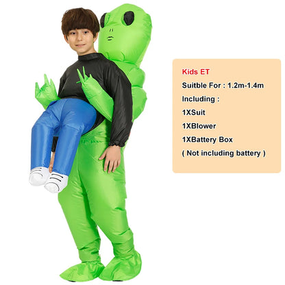 Disfraz de alienígena inflable