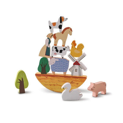 Juego de juguetes de equilibrio de madera